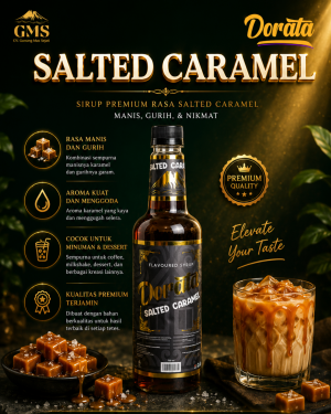 Dorata Syrup Salted Caramel - Rasa Karamel Asin 750 ML
