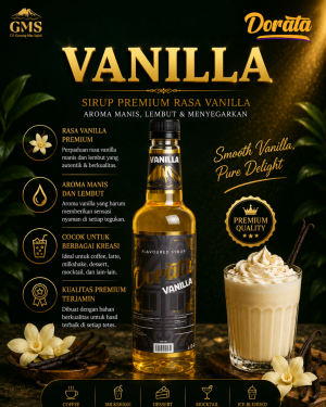 Dorata Syrup Vanilla - Rasa Vanilla 750 ML