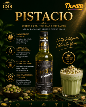 Dorata Syrup Pistacio - Rasa Pistacio 750 ML