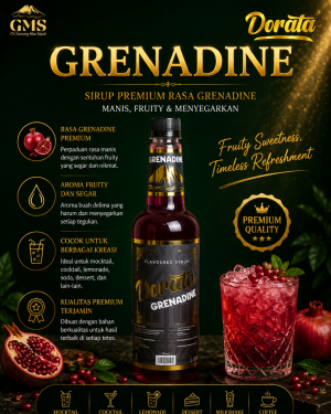 Dorata Syrup Grenadine - Grenadine 750 ML