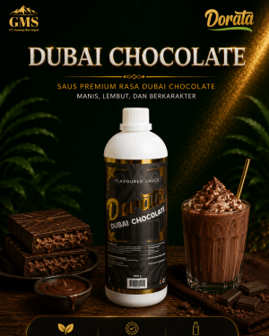 Dorata Sauce Dubai Chocolate - Dorata Saus Rasa Dubai Chocolate  1L