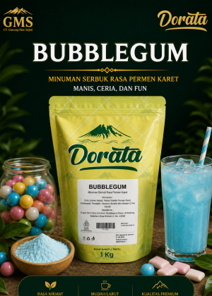 Dorata Bubblegum Powder 1kg – Bubuk Minuman Rasa Permen Karet Ala Cafe