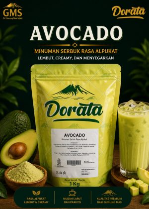 Dorata Powder Drink Avocado 1 Kg - Bubuk Minuman Rasa Alpukat