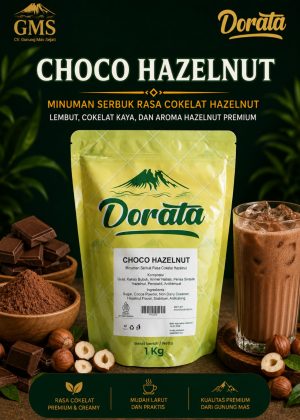 Dorata Powder Drink Choco Hazelnut 1 Kg - Bubuk Minuman Rasa Coklat Hazelnut