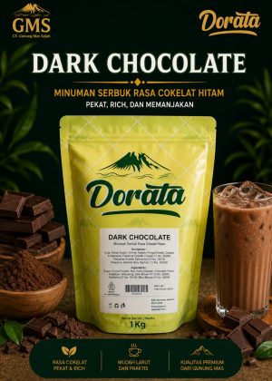 Dorata Powder Dark Chocolate 1 Kg - Bubuk Minuman Rasa Dark Chocolate 1 Kg