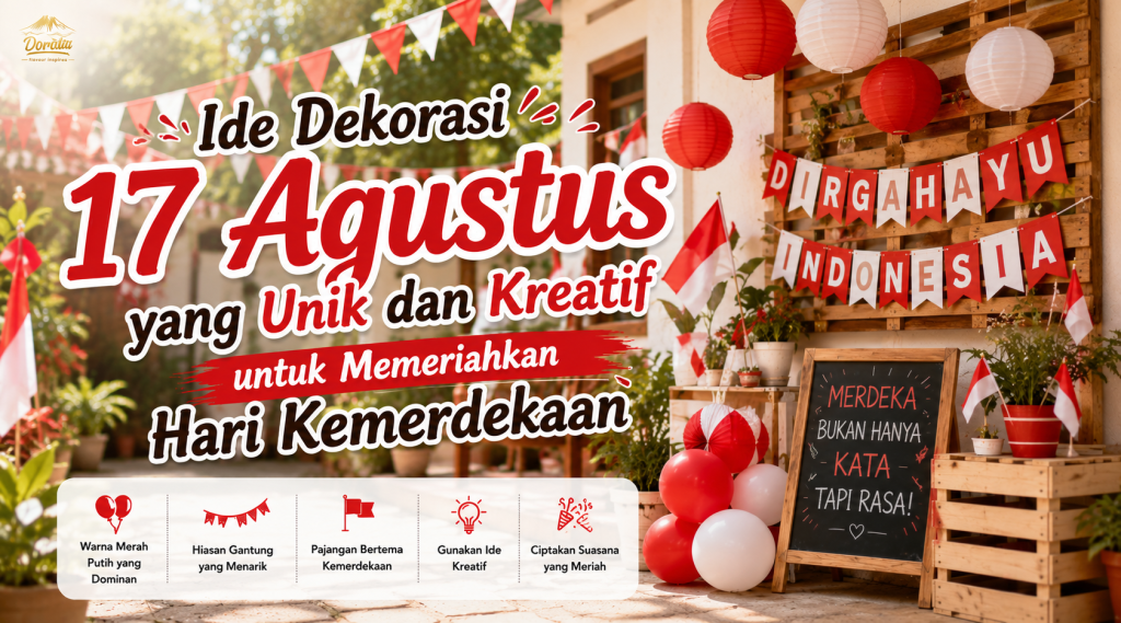 Ide Dekorasi 17 Agustus yang Unik dan Kreatif untuk Memeriahkan Hari Kemerdekaan