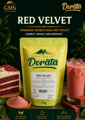 Dorata Powder Drink Red Velvet 1 Kg - Bubuk Minuman Rasa Red Velvet