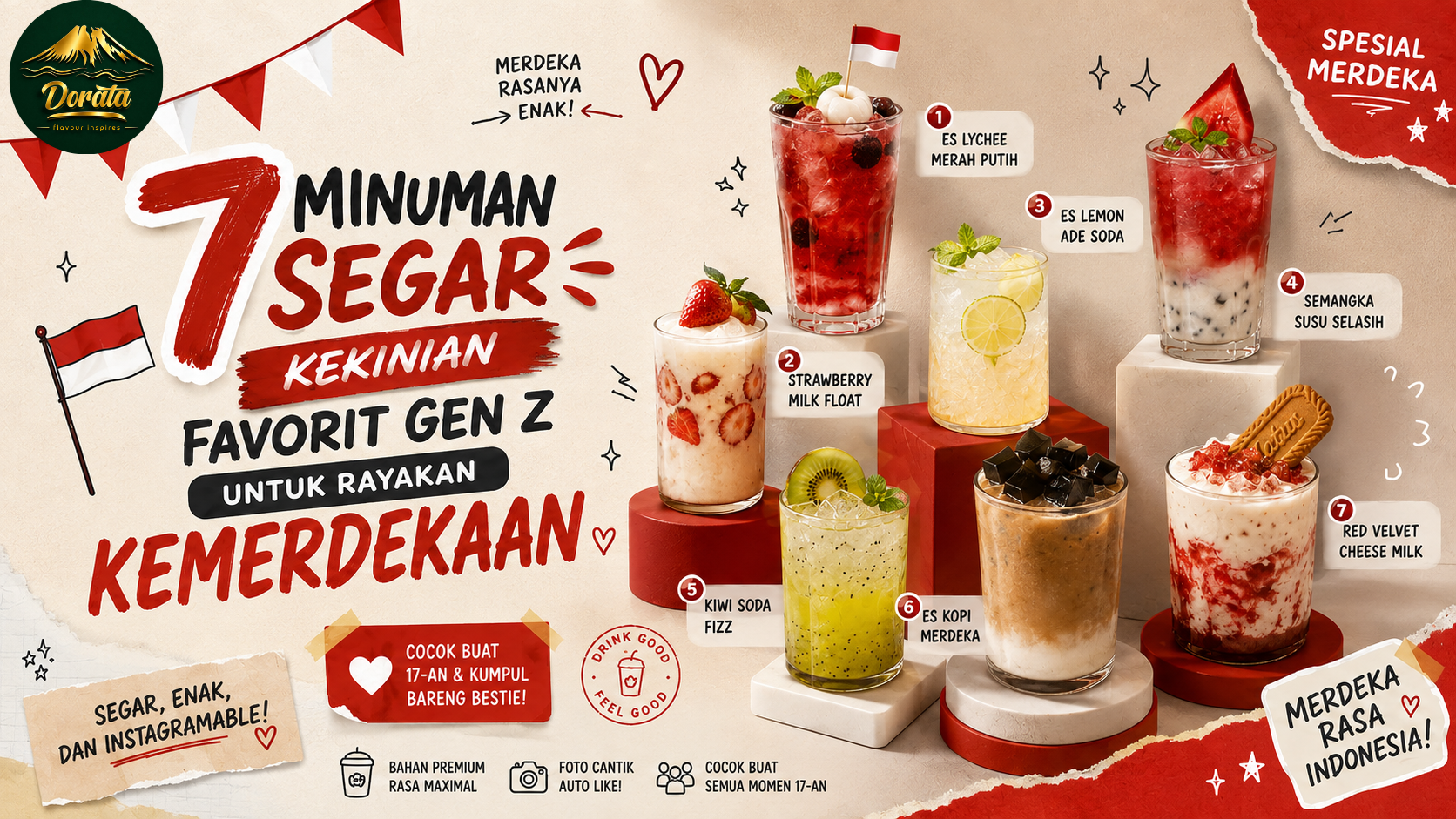 Dorata Resep 7 Minuman Kemerdekaan