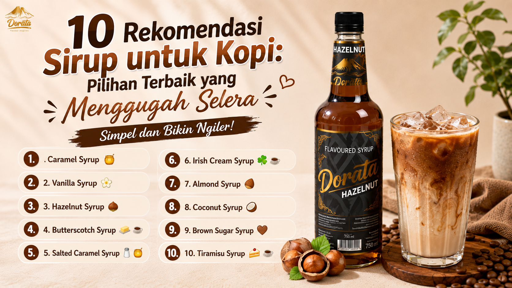 10 Rekomendasi Sirup untuk Kopi: Pilihan Terbaik yang Menggugah Selera