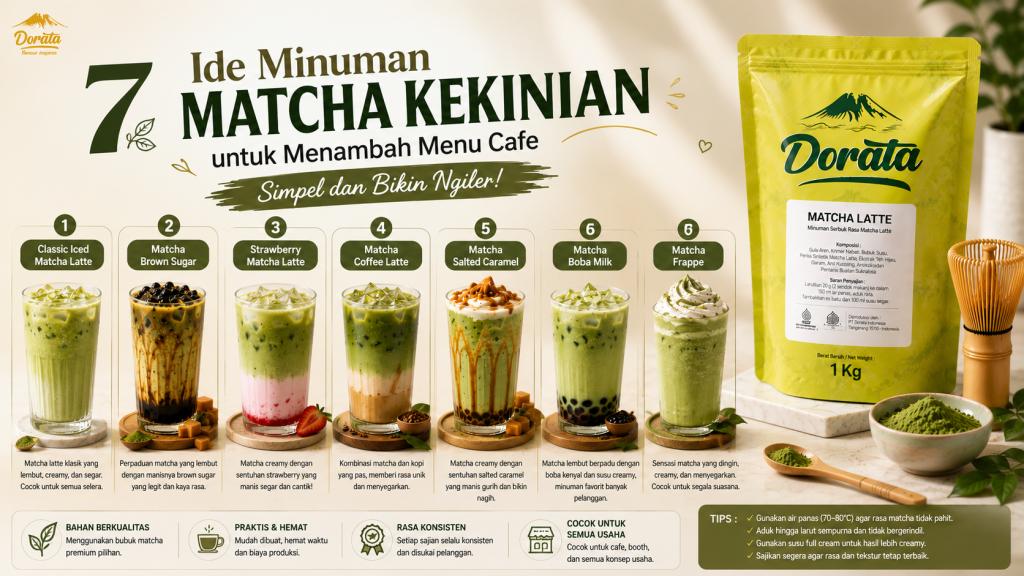 7 Ide Minuman Matcha Kekinian untuk Menambah Menu Cafe